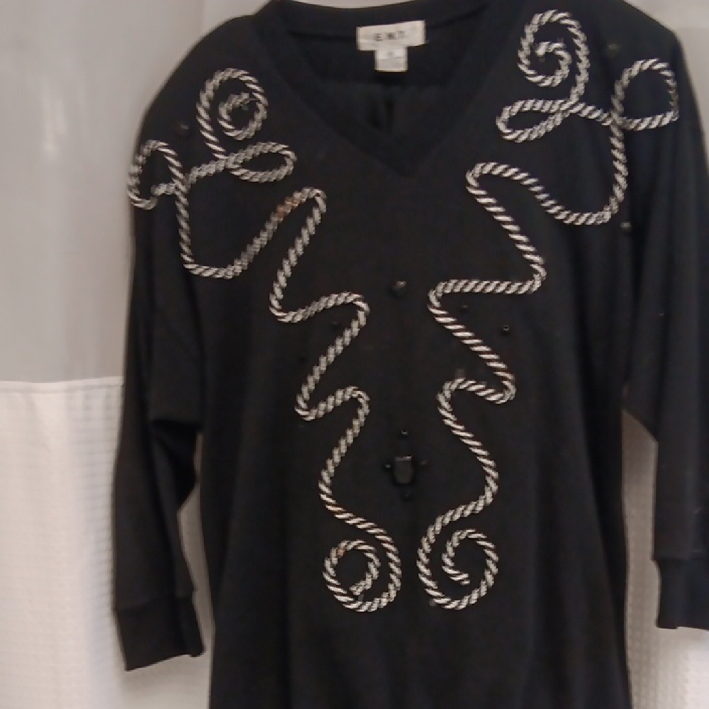 Elegant Black V-Neck Pantsuit